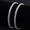 5MM Sterling Silver CZ Tennis Chain Necklace – Iced Out Square Cut Luxury Chain