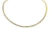 5MM Gold Plated CZ Tennis Chain Necklace – Luxury Iced Out Sterling Silver Style Chain