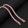 3MM Rose Gold CZ Tennis Choker Chain – Iced Out Cubic Zirconia Necklace for Men & Women