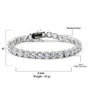 4mm CZ Tennis Bracelet – Hand Set in 925 Silver