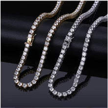 Silver 3MM Tennis Chain Necklace – 925 Sterling Silver Iced Out Chain for Men & Women