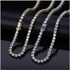 Luxury 4MM 925 Sterling Silver Tennis Chain Necklace – Iced Out CZ Diamond Link Chain for Men & Women