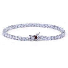 4mm CZ Tennis Bracelet – Hand Set in 925 Silver