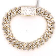 Palatial 12mm Moissanite Miami Cuban Link Bracelet Gold Plated Silver – Iced Out VVS Lab Diamond Luxury Wristwear