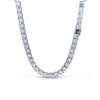 Mira 5mm VVS Moissanite Diamond Tennis Necklace - Solid 925 Sterling Silver Plated Chain