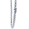 Norell 7mm Bezel Set Moissanite Tennis Necklace - 925 Sterling Silver Rhodium Chain