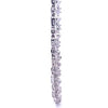 Asvara 7mm Alternating Emerald & Round Moissanite Tennis Necklace - 925 Silver Rhodium Chain