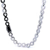 Icarus 8mm Infinity Twist Moissanite Tennis Necklace - 925 Sterling Silver Rhodium Chain