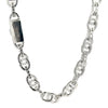 Talmar 10mm Marine Anchor Link Moissanite Necklace - 925 Sterling Silver Rhodium Chain