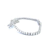 Valora 3mm Moissanite Butterfly Tennis Bracelet VVS Diamond Alternative Rhodium Plated