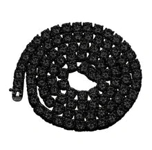 3MM Black CZ Tennis Choker Chain – Iced Out Black Plated Cubic Zirconia Necklace for Men & Women