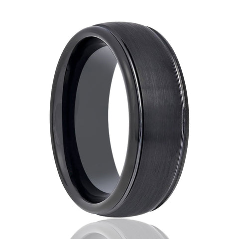 DION | Black Domed Tungsten Ring