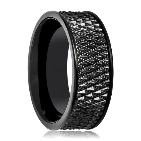 CASSIUS | Parallelogram Pattern Tungsten Ring