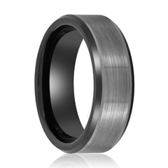 LOVELL | Two Tone Black Tungsten Ring