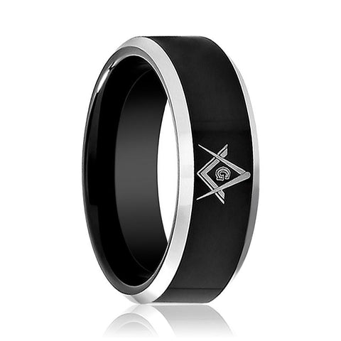 KATANA | Tungsten Ring Mason Symbol