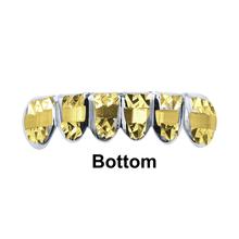 Astute Silver And Yellow Gold Plated Hip Hop Grillz