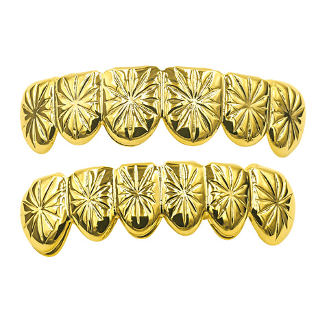 Insicive 14K Yellow Gold Plated Hip Hop Grillz