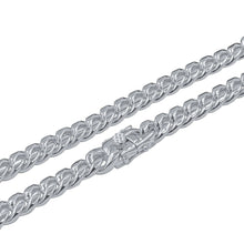 Paradisiacal 10mm Rhodium Plated Steel Cuban Chain