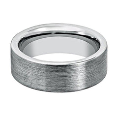 GLENDOWER | Silver Brushed Tungsten Ring