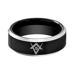 KATANA | Tungsten Ring Mason Symbol