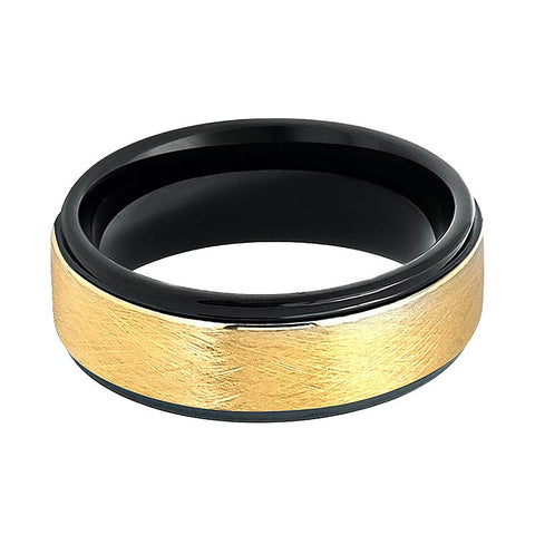 REBECK | Gold Tungsten Ring