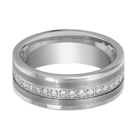 CEPHEUS | Cubic Zirconia Tungsten Ring