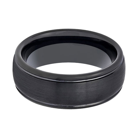 DION | Black Domed Tungsten Ring