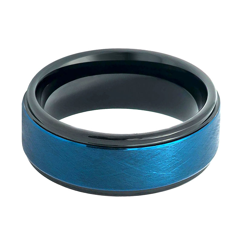 ROCKET | Blue Tone Wire Tungsten Ring