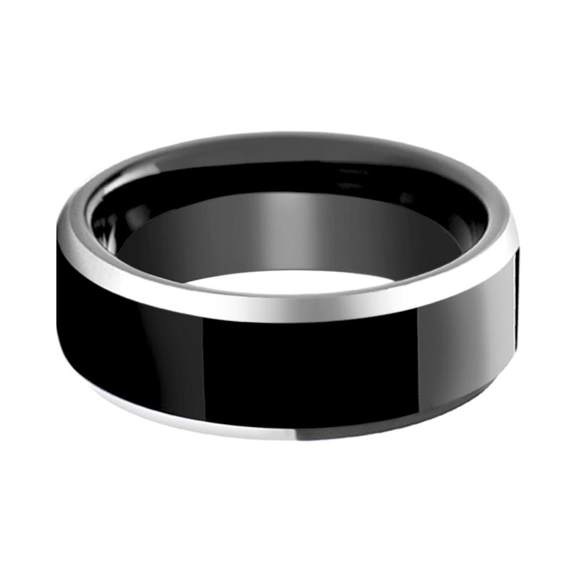 INFERNO | Black Shiny Tungsten Ring