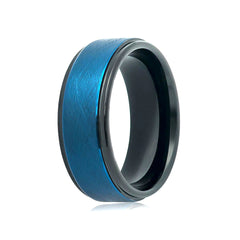 ROCKET | Blue Tone Wire Tungsten Ring