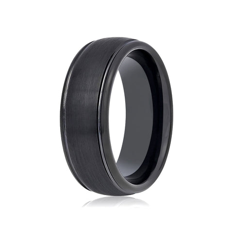 DION | Black Domed Tungsten Ring