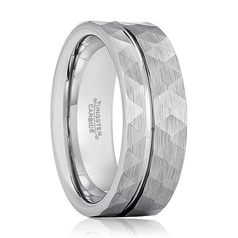 ROCCO | Off-Center Groove Tungsten Ring