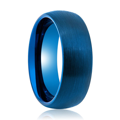 GLOWHIGH | Blue Domed Tungsten Ring