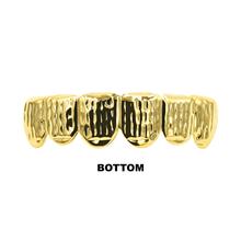 Blinged Out 14K Yellow Gold Plated Hip Hop Grillz