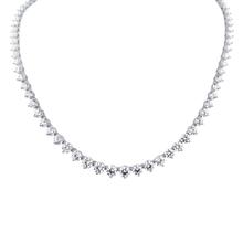 Luculentus 925 Silver Rhodium Plated Chain With Cz Stones