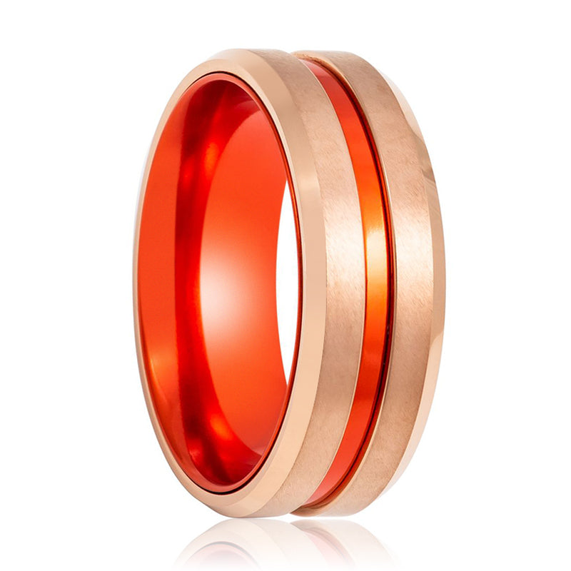 GOSTU | Red Groove Tungsten Ring