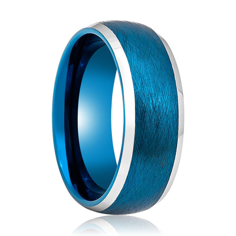 FROSTWANE | Blue Domed Tungsten Ring