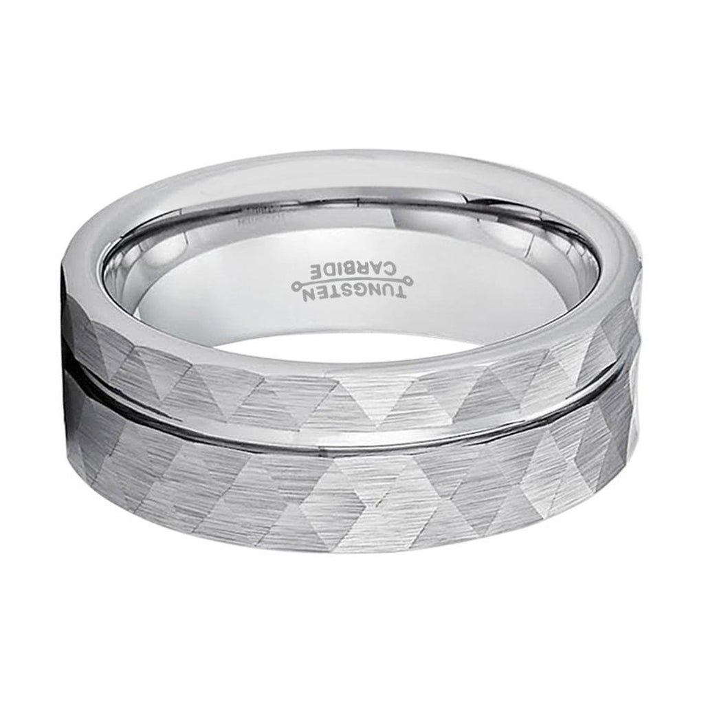 ROCCO | Off-Center Groove Tungsten Ring