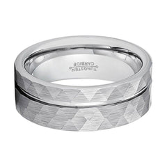 ROCCO | Off-Center Groove Tungsten Ring