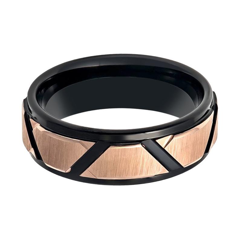 FISONE | Rose Gold Tungsten Ring