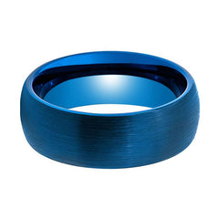 GLOWHIGH | Blue Domed Tungsten Ring