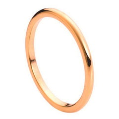 Men's Rose Gold Tungsten Wedding Engagement- 2mm Engraved Tungsten Ring