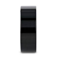 NEO Flat Black Titanium Wedding Ring - 8 mm Rings, Wedding & Promise Rings.