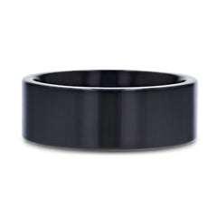 NEO Flat Black Titanium Wedding Ring - 8 mm Rings, Wedding & Promise Rings.