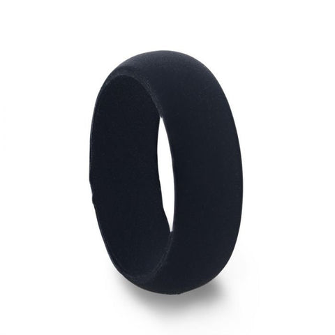 SEAL Silicone Ring for Men and Women Black Comfort Fit Hypoallergenic Thorsten - 8mm, Wedding & Promise Rings.