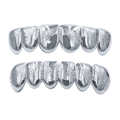 Blaze Rhodium Plated Hip Hop Grillz